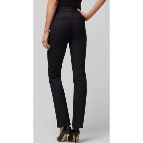 White House Black Market The Comfort Stretch Slim Trouser Solid Black Size 8 - Picture 2 of 8